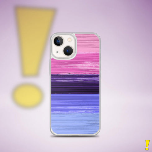 Omnisexual Pride Flag Brush Strokes Clear Case for iPhone®