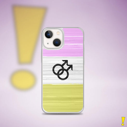 Twink Pride Flag Brush Strokes Clear Case for iPhone®