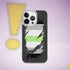 Agender Pride Flag Ripped Reveal Clear Case for iPhone®
