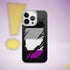 Asexual Pride Flag Ripped Reveal Clear Case for iPhone®