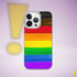 LGBTQ Philly Pride Flag Paint Strokes Clear Case for iPhone®
