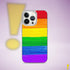 LGBTQ Rainbow Pride Flag Paint Strokes Clear Case for iPhone®