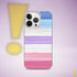 Bigender Pride Flag Brush Strokes Clear Case for iPhone®