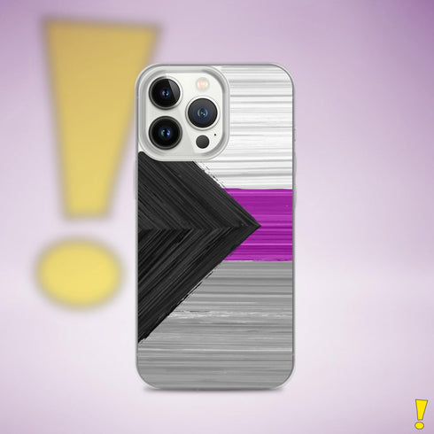 Demisexual Pride Flag Brush Strokes Clear Case for iPhone®