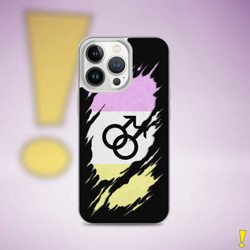 Twink Pride Flag Ripped Reveal Clear Case for iPhone®