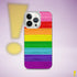Original LGBTQ Pride Flag Brush Strokes Clear Case for iPhone®