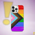 LGBTQ Progress Pride Flag Brush Strokes Clear Case for iPhone®
