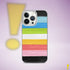 Queer Pride Flag Brush Strokes Clear Case for iPhone®