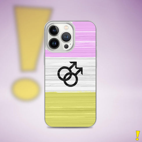 Twink Pride Flag Brush Strokes Clear Case for iPhone®