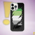 Aromantic Pride Flag Ripped Reveal Clear Case for iPhone®