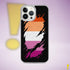 Lesbian Pride Flag Ripped Reveal Clear Case for iPhone®