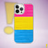 Pansexual Pride Flag Paint Strokes Clear Case for iPhone®