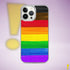 LGBTQ Philly Pride Flag Paint Strokes Clear Case for iPhone®