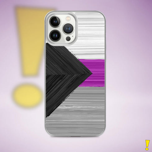 Demisexual Pride Flag Brush Strokes Clear Case for iPhone®