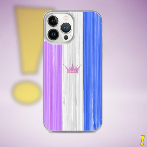 Drag Pride Flag Brush Strokes Clear Case for iPhone®