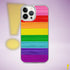 Original LGBTQ Pride Flag Brush Strokes Clear Case for iPhone®