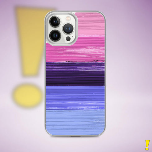 Omnisexual Pride Flag Brush Strokes Clear Case for iPhone®