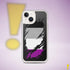 Asexual Pride Flag Ripped Reveal Clear Case for iPhone®