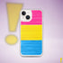 Pansexual Pride Flag Paint Strokes Clear Case for iPhone®