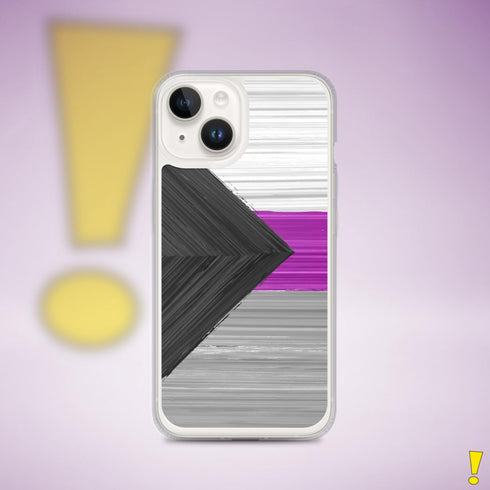 Demisexual Pride Flag Brush Strokes Clear Case for iPhone®