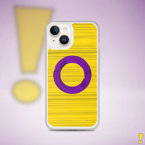 Intersex Pride Flag Brush Strokes Clear Case for iPhone®