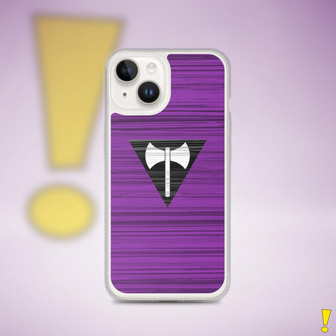 Lesbian Labrys Pride Flag Brush Strokes Clear Case for iPhone®