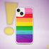 Original LGBTQ Pride Flag Brush Strokes Clear Case for iPhone®