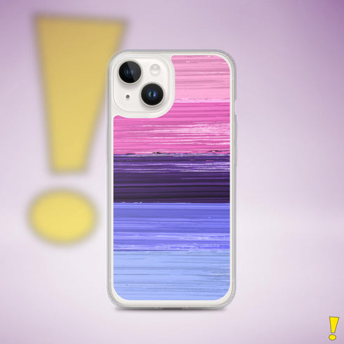 Omnisexual Pride Flag Brush Strokes Clear Case for iPhone®