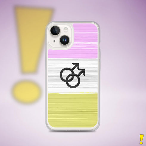 Twink Pride Flag Brush Strokes Clear Case for iPhone®