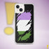 Genderqueer Pride Flag Ripped Reveal Clear Case for iPhone®