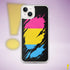 Pansexual Pride Flag Ripped Reveal Clear Case for iPhone®