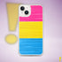 Pansexual Pride Flag Paint Strokes Clear Case for iPhone®