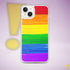 LGBTQ Rainbow Pride Flag Paint Strokes Clear Case for iPhone®