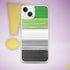 Aromantic Pride Flag Brush Strokes Clear Case for iPhone®