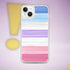 Bigender Pride Flag Brush Strokes Clear Case for iPhone®