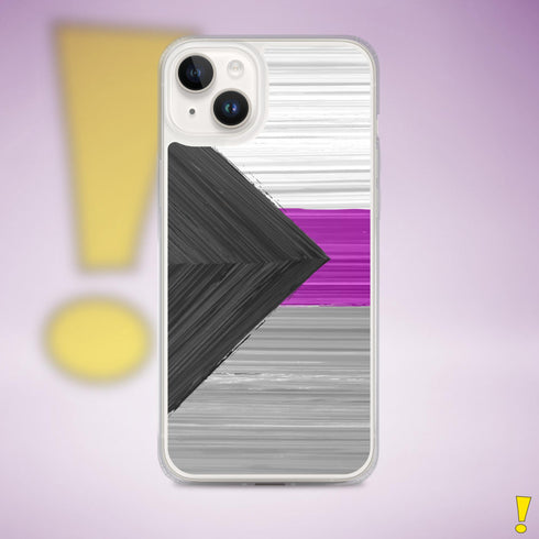 Demisexual Pride Flag Brush Strokes Clear Case for iPhone®