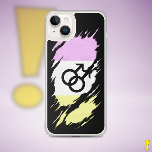 Twink Pride Flag Ripped Reveal Clear Case for iPhone®