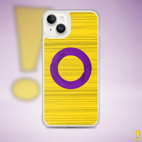 Intersex Pride Flag Brush Strokes Clear Case for iPhone®
