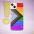 LGBTQ Progress Pride Flag Brush Strokes Clear Case for iPhone®