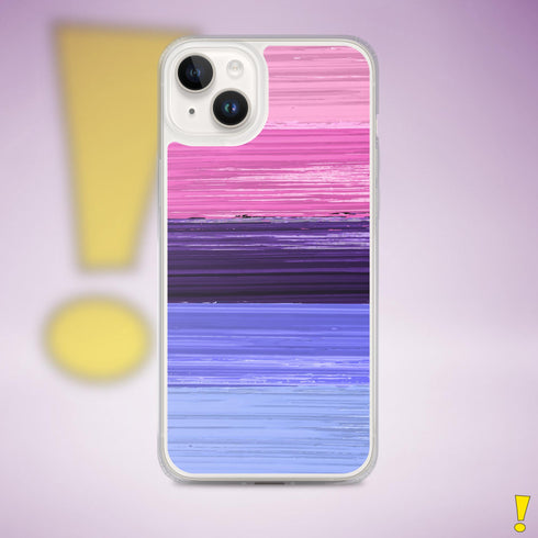 Omnisexual Pride Flag Brush Strokes Clear Case for iPhone®