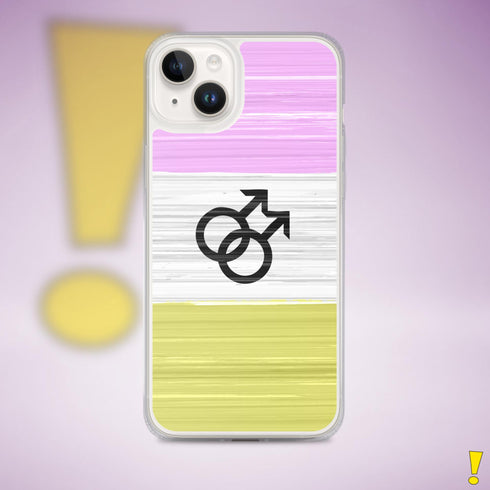 Twink Pride Flag Brush Strokes Clear Case for iPhone®