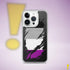 Asexual Pride Flag Ripped Reveal Clear Case for iPhone®