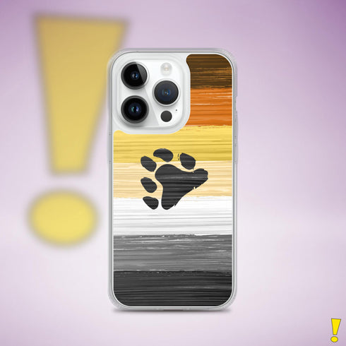 Bear Pride Flag Paint Strokes Clear Case for iPhone®