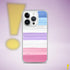 Bigender Pride Flag Brush Strokes Clear Case for iPhone®