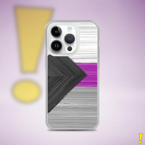 Demisexual Pride Flag Brush Strokes Clear Case for iPhone®