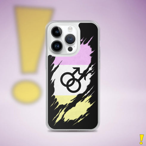 Twink Pride Flag Ripped Reveal Clear Case for iPhone®