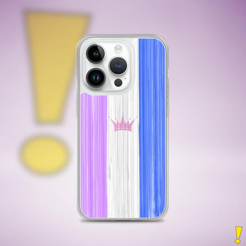 Drag Pride Flag Brush Strokes Clear Case for iPhone®