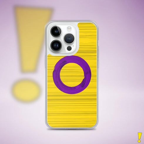 Intersex Pride Flag Brush Strokes Clear Case for iPhone®