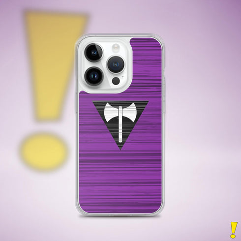 Lesbian Labrys Pride Flag Brush Strokes Clear Case for iPhone®