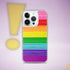 Original LGBTQ Pride Flag Brush Strokes Clear Case for iPhone®